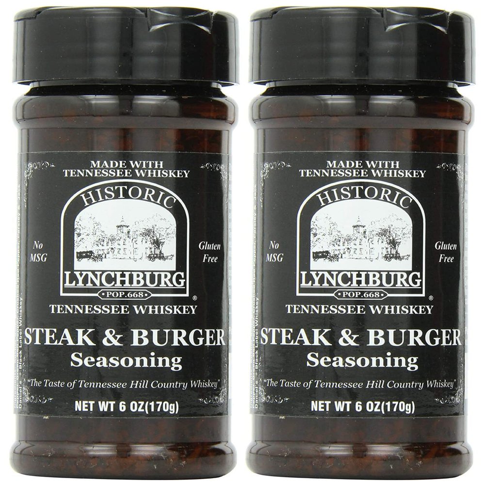 Historic Lynchburg Tennessee Whiskey Steak & Burger Seasoning - 2 Pack