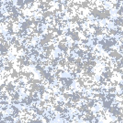 1/8 Sheet ~ Arctic Digital Camo Birthdays ~ Edible Cake/Cupcake Topper!!!