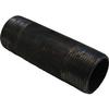 1 1/4" x 4 1/2" Black Steel Pipe Nipple view 1