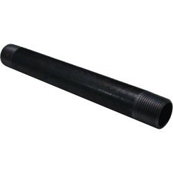 3/4" x 8" Black Steel Pipe Nipple