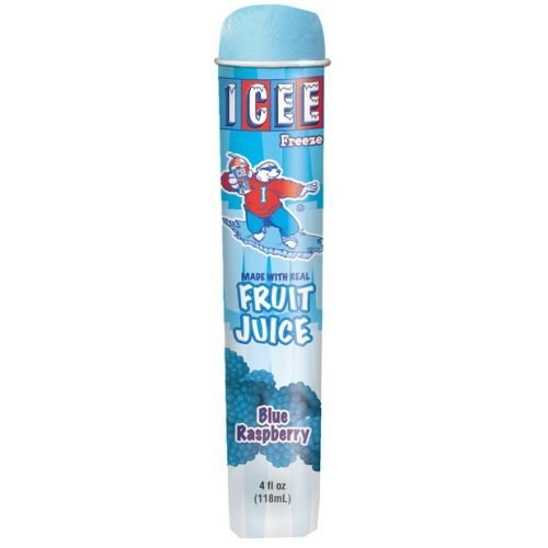 Icee Blue Raspberry Squeeze Up Tubes, 4 Ounce -- 24 per case.