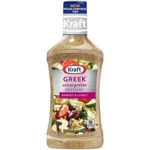Kraft, Greek Vinaigrette Anything Dressing, 16oz Bottle (Pack of 3)
