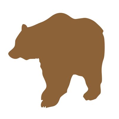 1/8 Sheet ~ Bear Silhouette Birthday ~ Edible Cake/Cupcake Topper!!!
