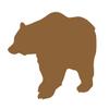 1/8 Sheet ~ Bear Silhouette Birthday ~ Edible Cake/Cupcake Topper!!! view 1