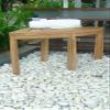 19" Grade-A All Teak Wood Corner Seat Shower Bench/Stool #WHAXCSAT view 3