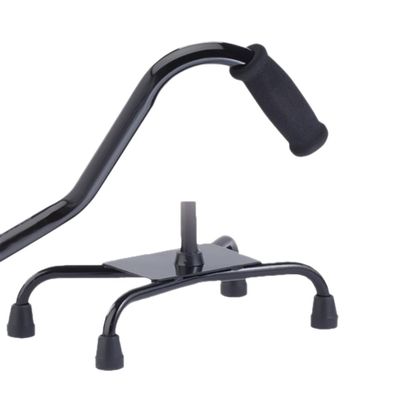 AlexOrthopedic Bariatric Quad Cane Large Base - Black
