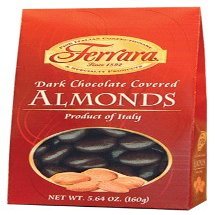 Ferrara - Dark Chocolate Covered Italian Almonds, (2)- 5.64 oz. Boxes