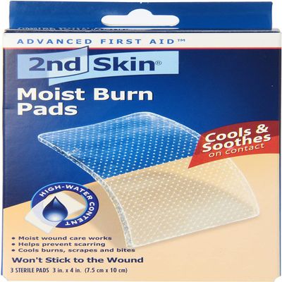 2nd Skin 2nd Skin Moist Burn Pads 3 Inches X 4 Inches Large, Large 3 Each (Pack of 2)