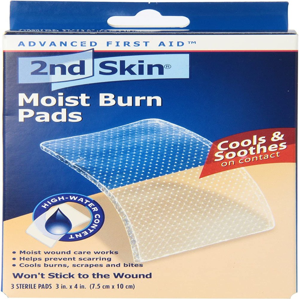 2nd Skin 2nd Skin Moist Burn Pads 3 Inches X 4 Inches Large, Large 3 Each (Pack of 2)