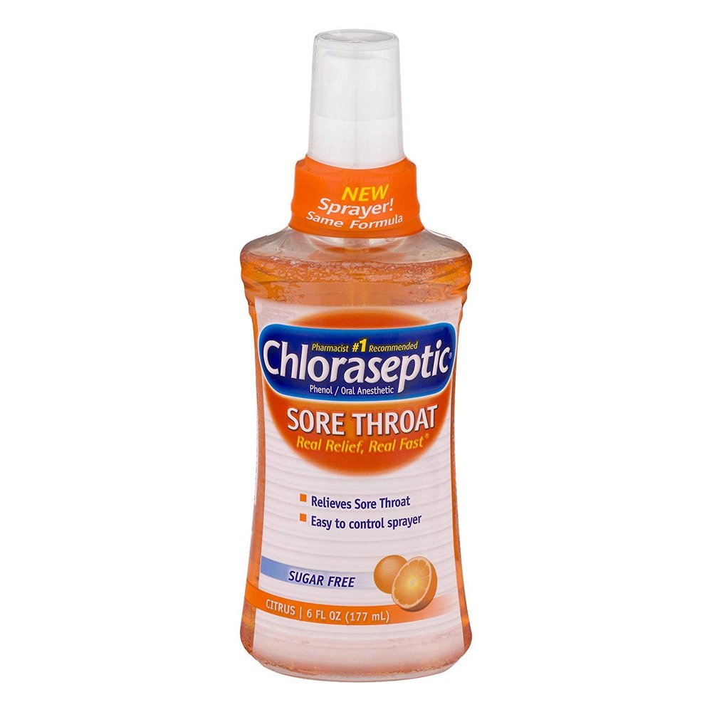 Chloraseptic Sore Throat Fast Acting Spray (Citrus, 6 Fl Oz- 177ml)