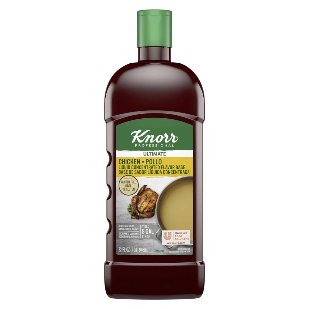 32oz Knorr Professional Liquid Concentrated Chicken Flavor Base, Makes 6.25 Gallons, Pack of 1