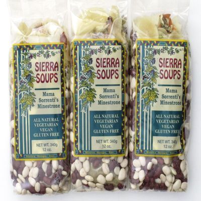 All Natural Gluten Free Vegetarian Vegan Mama Sorrenti's Minestrone Mix Pack of 3 340 g 12 oz each