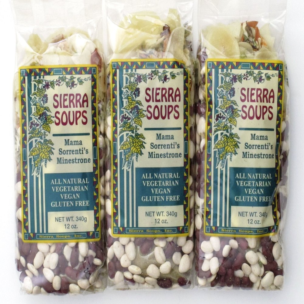 All Natural Gluten Free Vegetarian Vegan Mama Sorrenti's Minestrone Mix Pack of 3 340 g 12 oz each