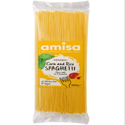 Amisa Organic - Gluten Free Pasta - Corn & Rice Spaghetti - 500g
