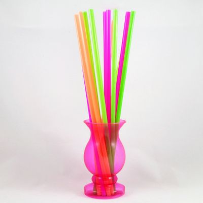 18" Neon Colored Straws - Case of 3000 pieces