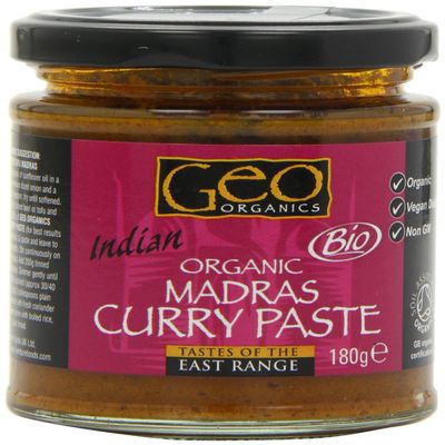 Geo Organics Organic Madras Curry Paste 180g