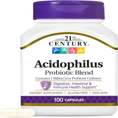 21st Century Acidophilus Capsules, 100 Caps