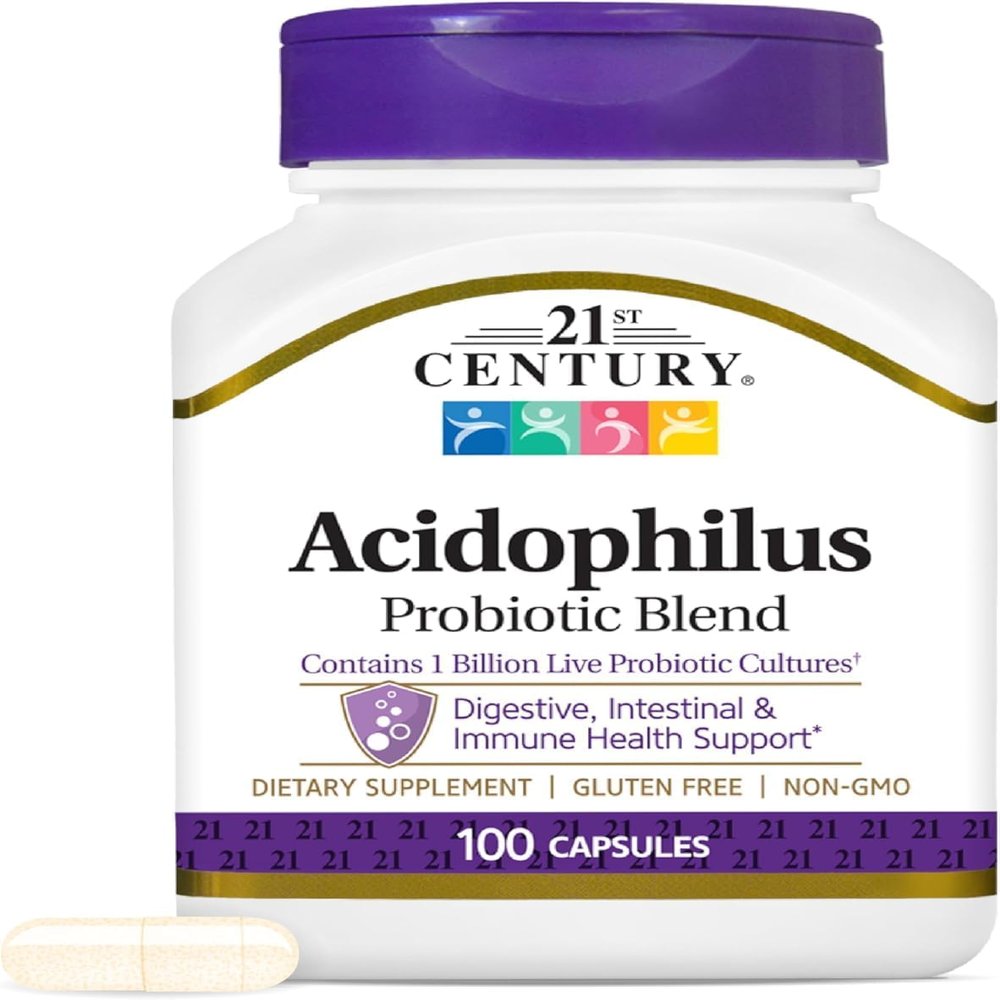 21st Century Acidophilus Capsules, 100 Caps