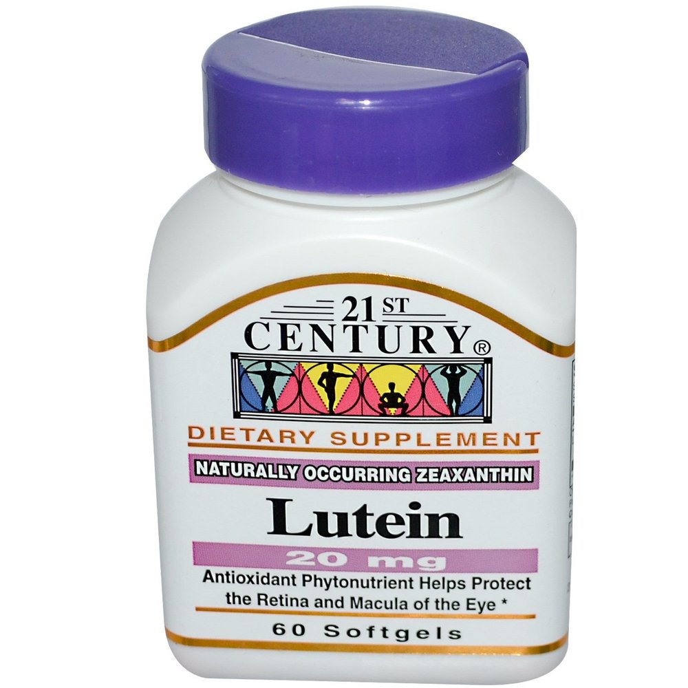 21st Century Lutein, 20 mg, 60 Softgels
