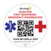Dynotag Web Enabled Smart Medical ID/Emergency Information Windshield Cling Decal with DynoIQ & Lifetime Service view 1