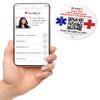 Dynotag Web Enabled Smart Medical ID/Emergency Information Windshield Cling Decal with DynoIQ & Lifetime Service view 2