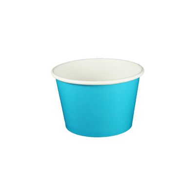 8 oz Yogurt Paper Cups- 1000 Count (Solid Blue)