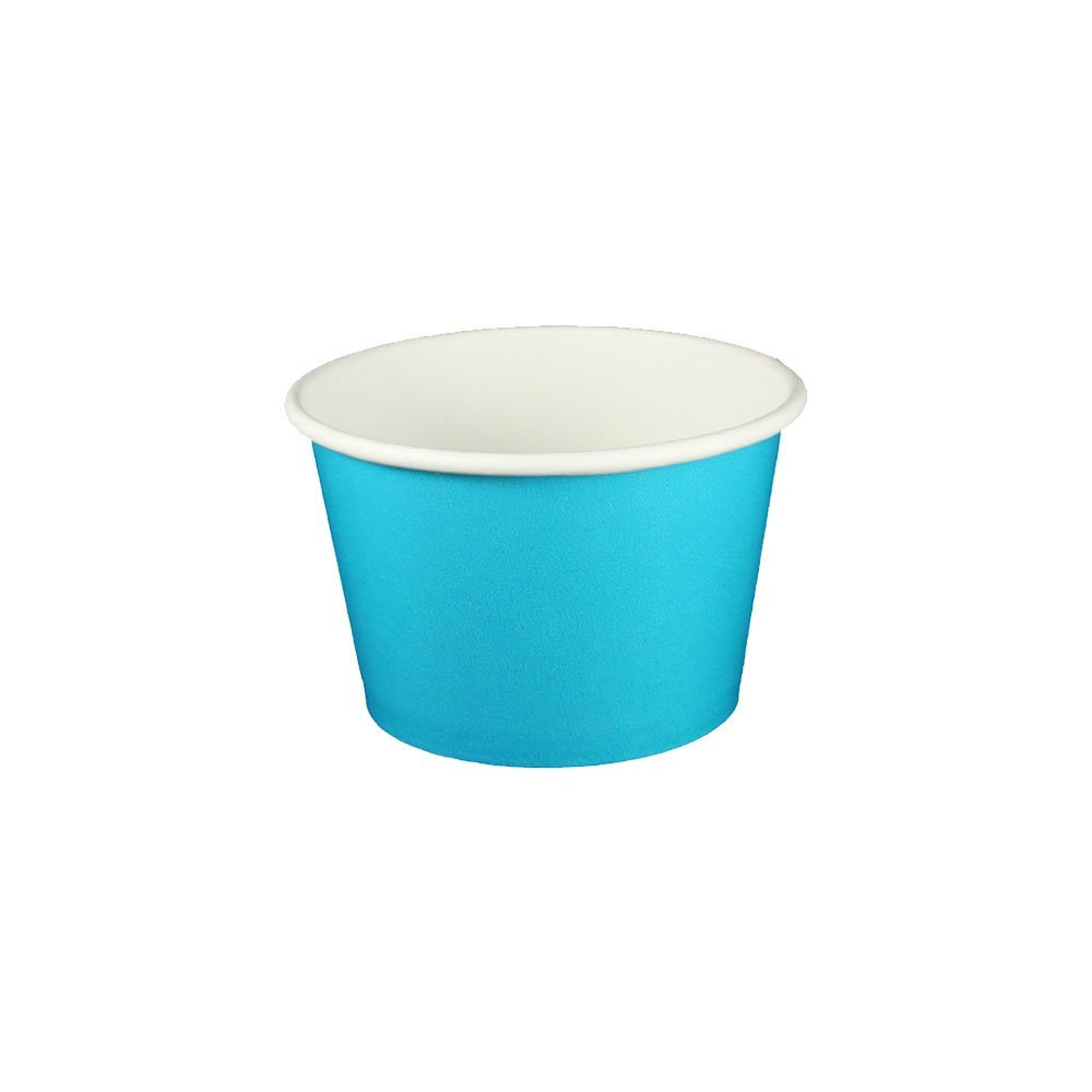 8 oz Yogurt Paper Cups- 1000 Count (Solid Blue)
