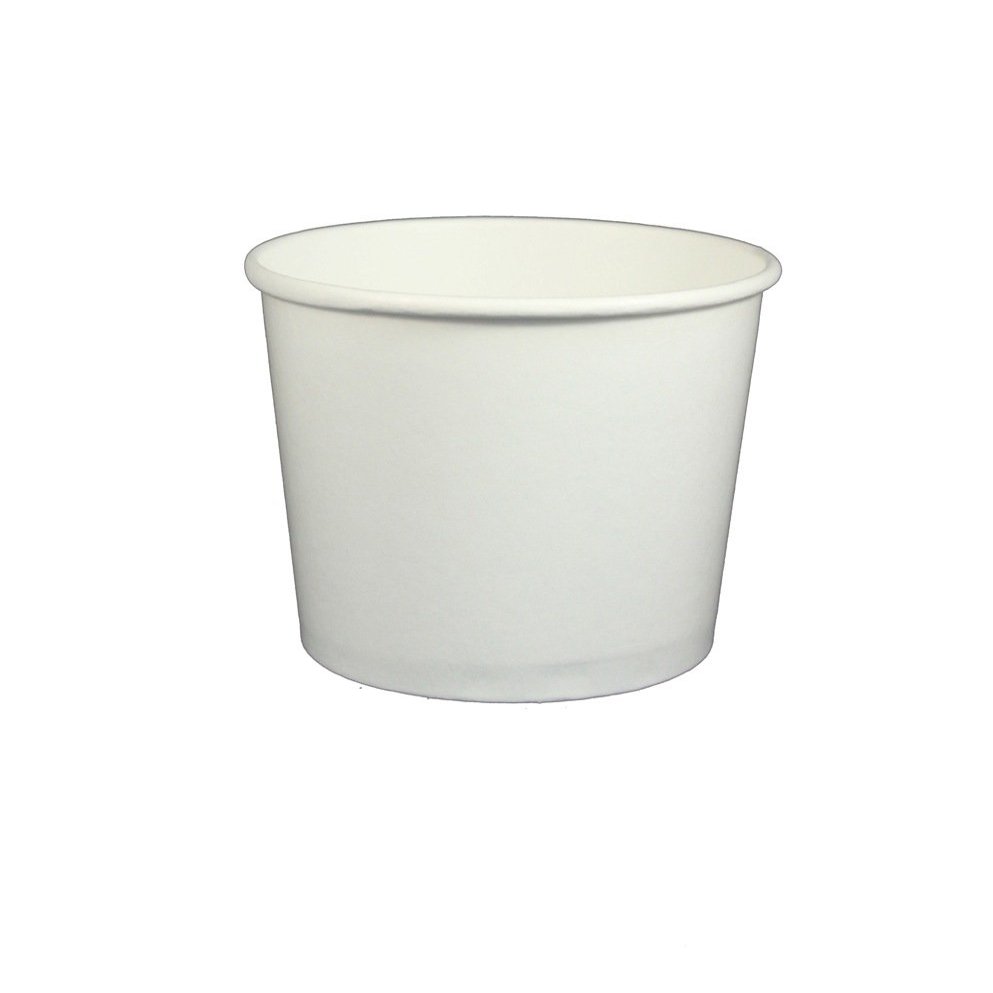 12 oz Yogurt Paper Cups- 1000 Count (White)