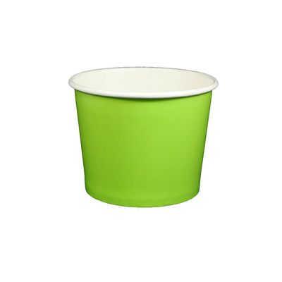 12 oz Yogurt Paper Cups- 1000 Count (Solid Lime Green)