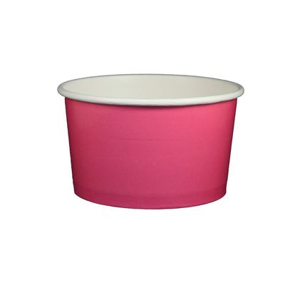 20 oz Yogurt Paper Cups- 600 Count (Solid Pink)