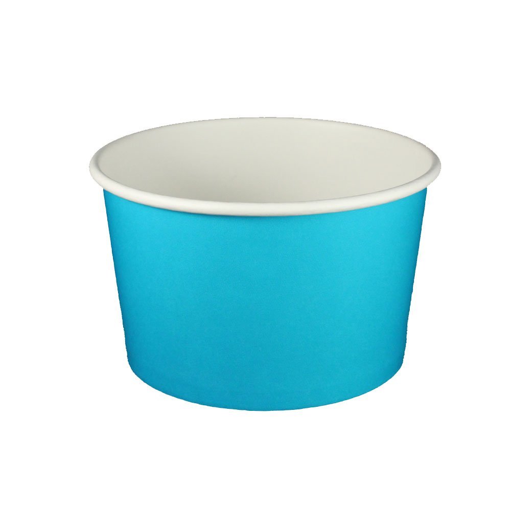 20 oz Yogurt Paper Cups- 600 Count (Solid Blue)