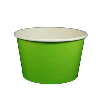 24 oz Yogurt Paper Cups- 600 Count (Solid Lime Green)
