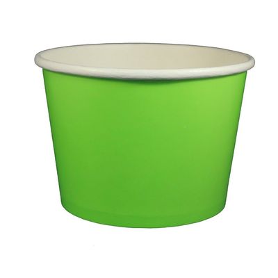 32 oz Yogurt Paper Cups- 600 Count (Solid Lime Green)
