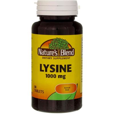 Nature's Blend Lysine 1,000 mg 1,000 mg 50 Tabs