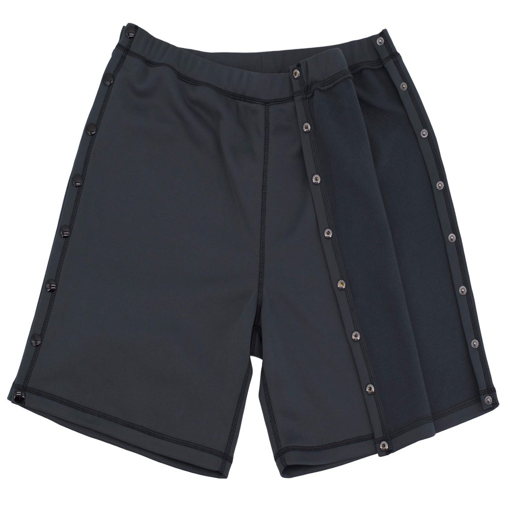 Post Surgery Tearaway Shorts - Men's - Women's - Unisex Sizing Grey Large