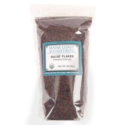Maine Coast Sea Vegetables Organic Dulse Flakes | Rich in Iodine | Harvested from North Atlantic | Great for Salads, Soup & Smoothies | 1 lb / 454g (Pack of 1)