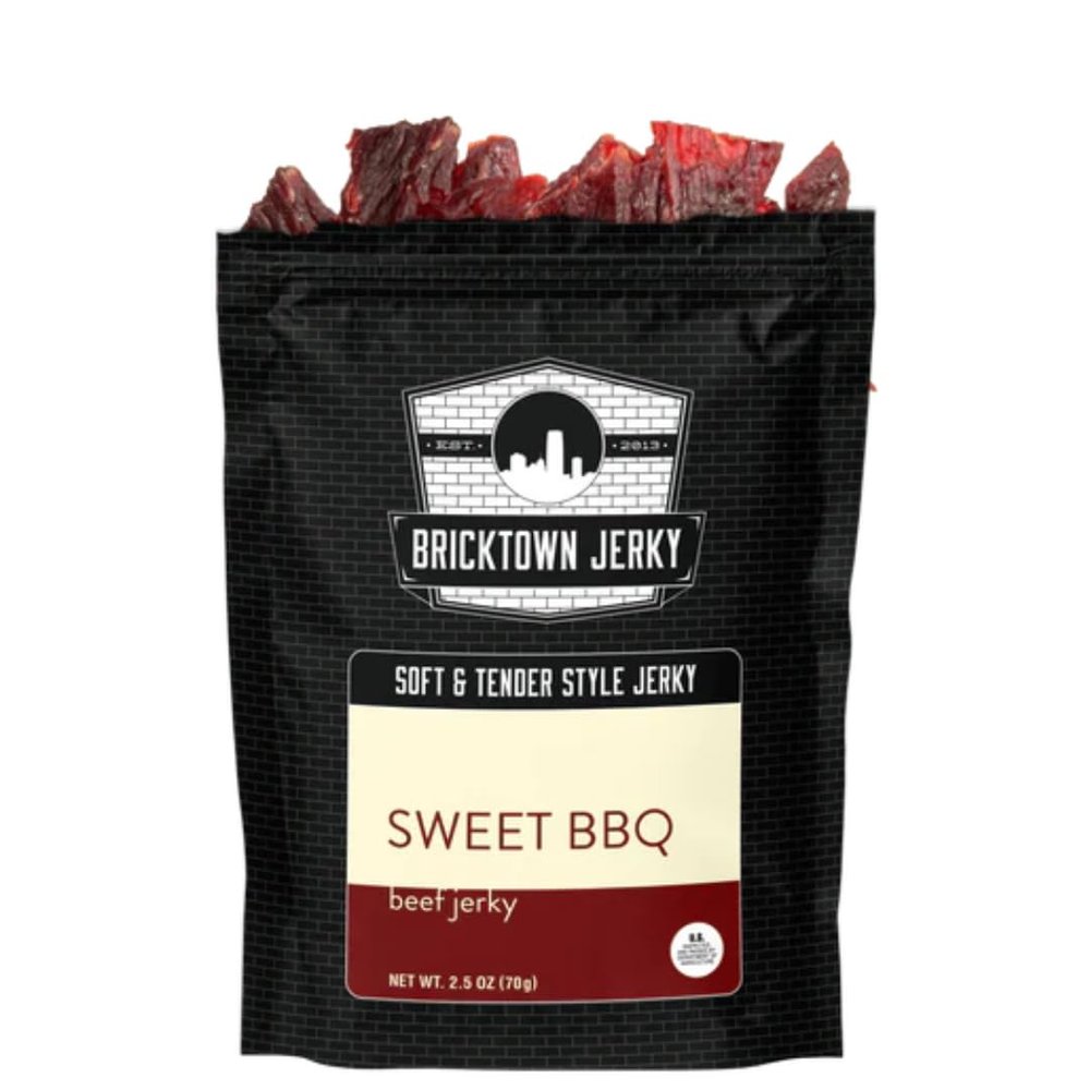 Sweet BBQ Soft and Tender Style Best Beef Jerky - High Protein - Healthy Lean Meat Snack - Try Our Best Tasting Soft Beef Jerky - 2.5 oz.