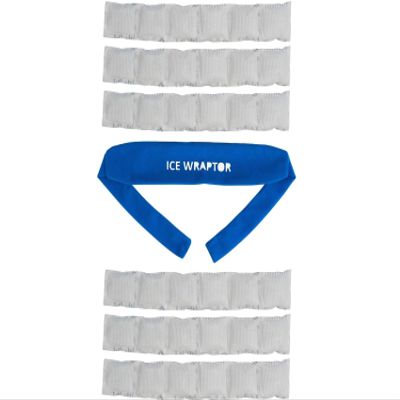 Cooling Bandana+6 Inserts ICE WRAPTOR:Just Add Water & Freeze. Cools Neck, Head, Joints. Portable Ice Therapy for Pain Relief.Adjustable, Lightweight - w/6x 2.5"x15" Reusable Cryosheet Inserts
