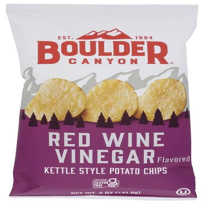 Boulder Canyon Kettle Chip, Red Wine Vinegar 5 oz. (Pack of 12)