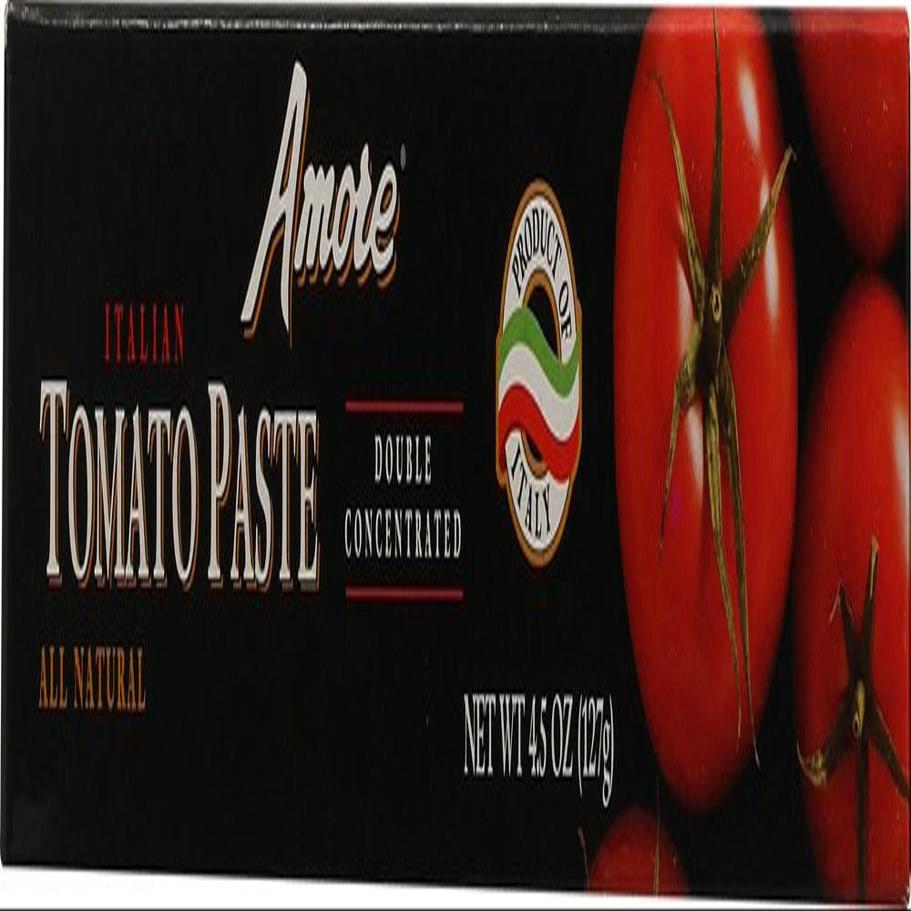Amore Tomato Paste, Tube 4.5 oz. (Pack of 12)