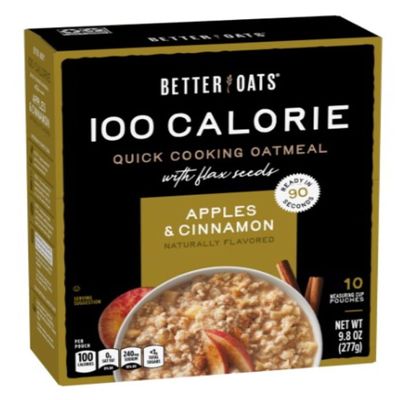 Better Oats Fit Instant, Apple Cinnamon, 9.8 Ounce