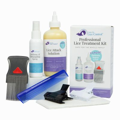 Kapow All-in-One Head Lice Treatment Kit for Family Extra Strength Lice Shampoo, Spray & Comb for Kids & Adults, Sensitive Scalp Friendly, Non-Toxic, Fast & Effective Lice Removal