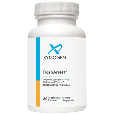 XYMOGEN FlashArrest - Targets Estrogen Activity for Both Men + Women - Hops Extract + Norway Spruce Extract - Helps Relieve Normal Menopausal Symptoms Like Hot Flashes (60 Capsules)