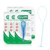 GUM EEZ-Thru Floss Threaders, Dental Flossers for Braces, Bridges, & Implants,25 Count(Pack of 6) view 1