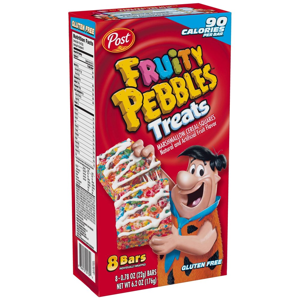 Post Fruity Pebbles Treats 8-count Box (8 Boxes Per Case)