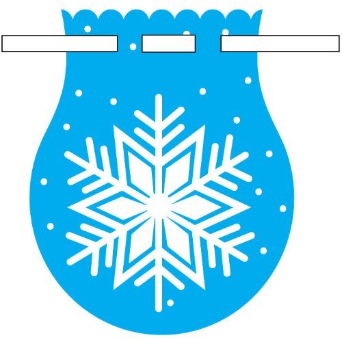 Creative Converting Snowflake Cello Bags with Drawstrings