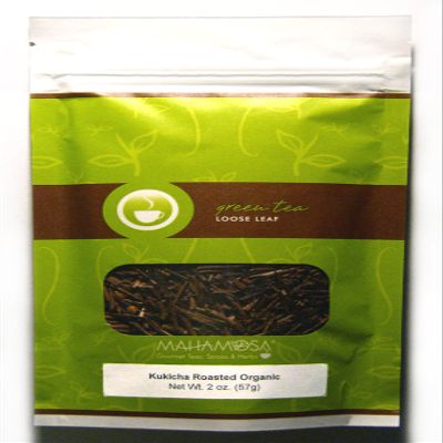 Mahamosa Japanese Green Tea and Filter Set: 2 oz Kukicha Roasted Organic Japan Green Tea, 100 Loose Leaf Tea Filters (Bundle- 2 items)(Tea ingredients: Organic green tea)