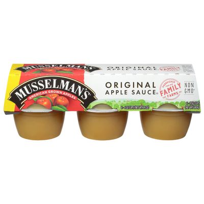 Musselmans Apple Sauce, Original, 6 Ct