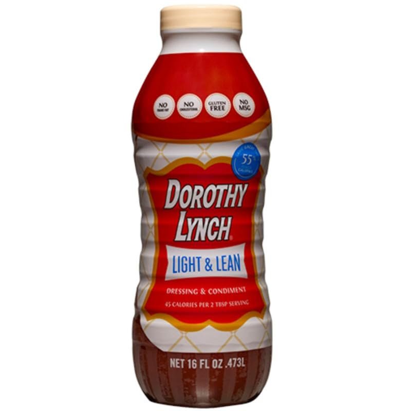 Dorothy Lynch Salad Dressing | Sweet & Spicy | Thick & Creamy | Salads, Dips, Sauces, Marinades | French Style Condiment | Tangy | Gluten Free | No Trans Fat | USA Made (Light & Lean, 16 oz (2 Pack))