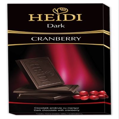 Heidi Grand' Or Cranberry Dark Chocolate Bar 80g (12-pack)